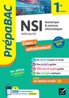 Prépabac NSI 1re générale (spécialité), nouveau programme de Première