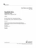 Scottish Airs, WeV U. 16. voice, flute, violin, cello and piano.
