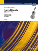 Kaleidoscope, 10 Pieces in Jazz Style for Violoncello Quartet. 4 cellos. Partition et parties.