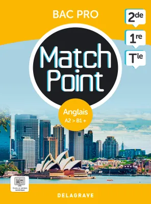 Match Point - Anglais 2de, 1re, Tle Bac Pro (2023) - Pochette élève