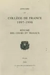 Annuaire collège France. 1997-1998