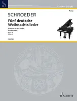 Five German Christmas songs, op. 18. piano (4 hands).