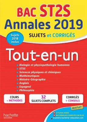 Annales Bac 2019 Tout-En-un Tle ST2S