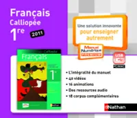 Calliopée Français 1e lu - manuel numérique enrichi - clé USB - tarif non adoptant