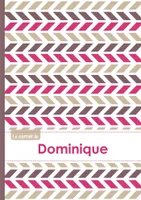 Le carnet de Dominique - Lignes, 96p, A5 - Motifs Violet Gris Taupe