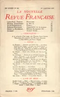 La Nouvelle Revue Française N° 280 (Janvier 1937)