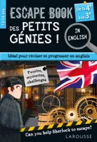 Escape book des petits génies in english de la 4e à la 3e