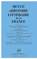 Revue d'histoire littéraire de la France 2007...