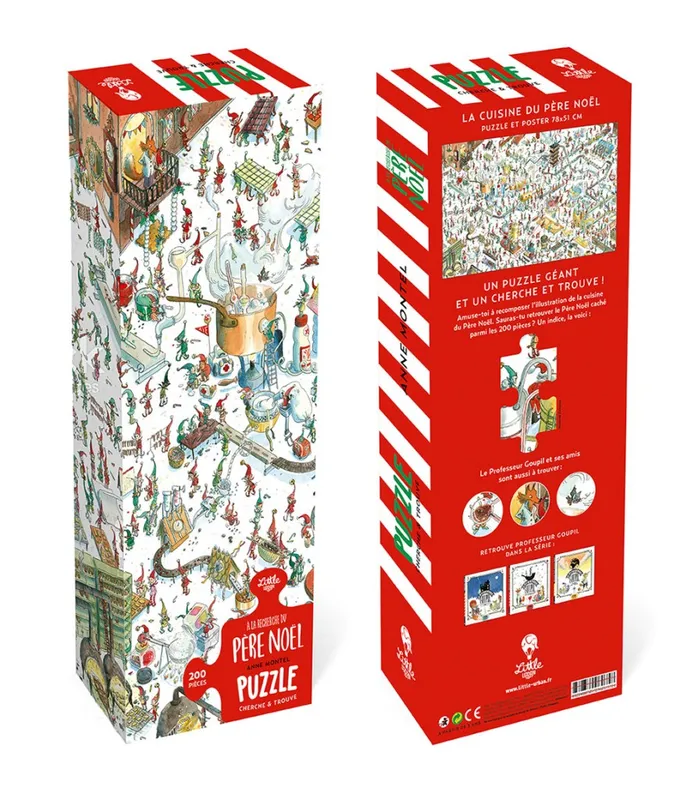 A la recherche du Père Noël - Puzzle géant Loïc Clément & Anne Montel
