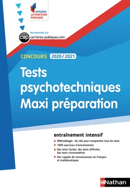 Tests psychotechniques Maxi préparation - Intégrer la fonction publique - 2019, Format : ePub 3