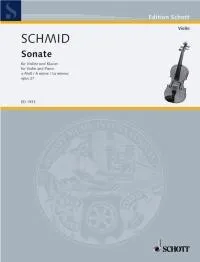 Sonata A Minor, op. 27. violin and piano.