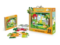 Giant puzzle and book - jungle animals