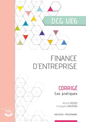 DSCG, 6, Finance d'entreprise, Diplôme de comptabilité et de gestion, ue 6