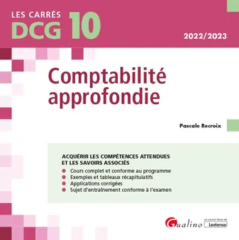 DCG, 10, Comptabilité approfondie, 202 /2023