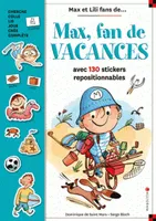 Livre stickers Max, fan de vacances, avec 130 stickers repositionnables