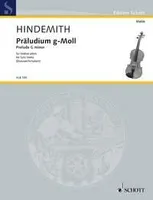 Präludium G minor, für Violine solo. violin.
