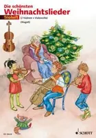 Die schönsten Weihnachtslieder, Trioheft. 2 violins and cello (or 2 violins and viola). Partition d'exécution.