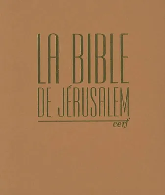 Bible de Jérusalem major cuir havane