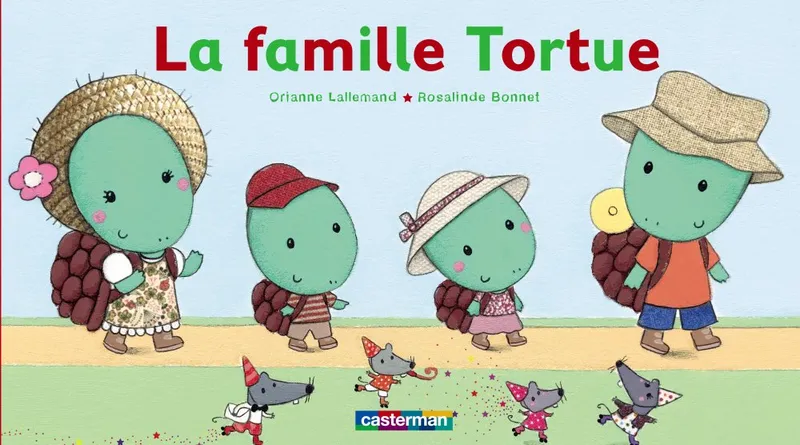 Livres Jeunesse Les tout-petits Tout-carton et imagier 36, La famille tortue Orianne Lallemand, Rosalinde Bonnet