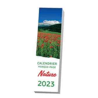 Calendrier marque-pages Nature 2023 aimanté - 1 photo avec citation par semaine détachable