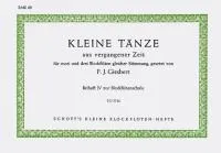 Kleine Tänze aus vergangener Zeit, 2-3 soprano recorders and guitar. Partition d'exécution.