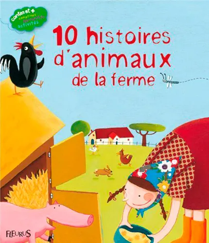 Livres Jeunesse de 3 à 6 ans Albums 10 histoires d'animaux de la ferme Collectif