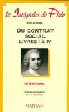 Du contrat social. Livres I à IV, livres I à IV