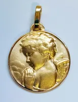 MEDAILLE OR 9 CARATS ANGE 1.75G 18MMS