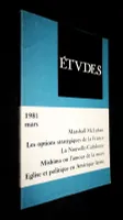 Etudes, mars 1981