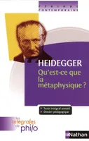 Intégrales de Philo - HEIDEGGER, Qu'est-ce que la métaphysique?