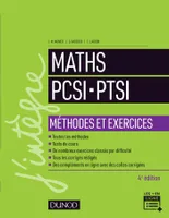Maths PCSI-PTSI - Méthodes et exercices- 4e éd.