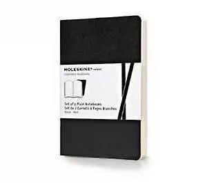 Cahier Volant blanc - Formatde poche - Couverture souple noir