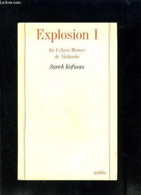Explosion., I, De l'
