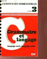 Grammaire et langage - T3
