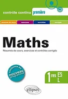 Mathématiques Premières ES et L - conforme au nouveau programme 2011