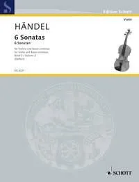 6 Sonatas, Nach dem Urtext. violin and harpsichord (Pianoforte), cello (viola da gamba) ad libitum.