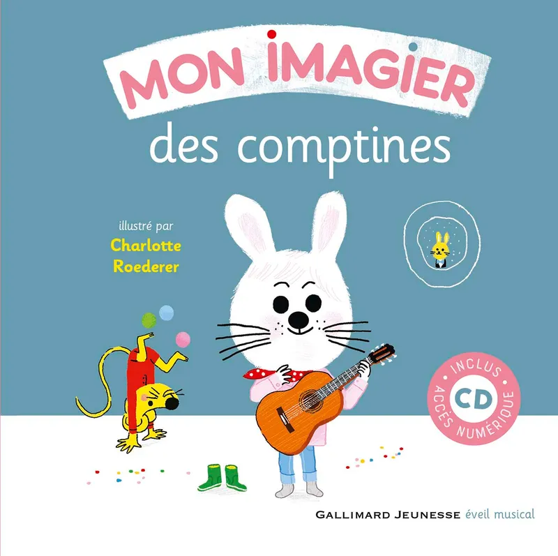 Livres Jeunesse de 3 à 6 ans Recueils, contes et histoires lues Mon imagier des comptines, LIVRE-CD AVEC QR CODE Charlotte Roederer