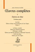 OEuvres complètes / Jean-Antoine de Baïf, 5, Euvres en rimes, Les jeux