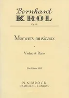 Moments musicaux, op. 46. violin and piano.