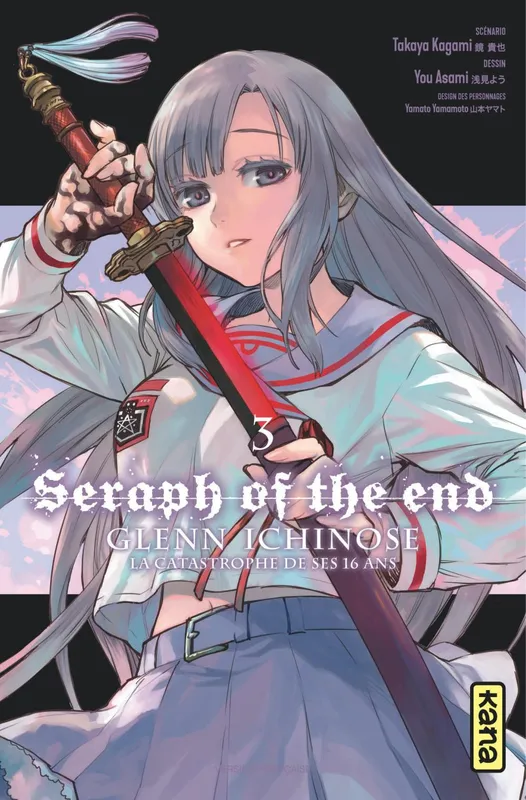 Livres Mangas Shonen 3, Seraph of the end, Glenn ichinose, la catastrophe de ses 16 ans Takaya Kagami