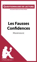 Les Fausses Confidences de Marivaux, Questionnaire de lecture