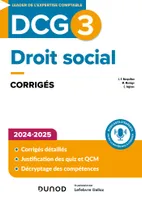 0, DCG 3 - Droit social - Corrigés 2024-2025