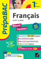 Prépabac Français 1re générale - Bac de français 2025 (écrit & oral), avec les oeuvres au programme 2024-2025