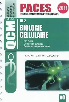 QCM PACES UE2 BIOLOGIE CELLULAIRE