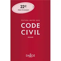 Code civil 2023 122ed édition limitée - Annoté