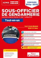 Concours Sous-officier de gendarmerie - Catégorie B - Tout-en-un - Vidéos offertes : 4 entretiens commentés + 20 tutos sur les tests psycho, Gendarme externe, interne et 3e voie - Concours 2024-2025