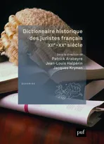 Dictionnaire historique des juristes français, XIIe-XXe siècle