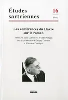 Les conférences du Havre sur le roman, éditées par Annie Cohen-Solal et Gilles Philippe
