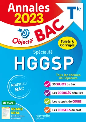 Annales Objectif BAC 2023 - Spécialité HGGSP