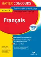 Hatier Concours CRPE 2011 - Français - Epreuve d'admissibilité, épreuve écrite d'admissibilité
